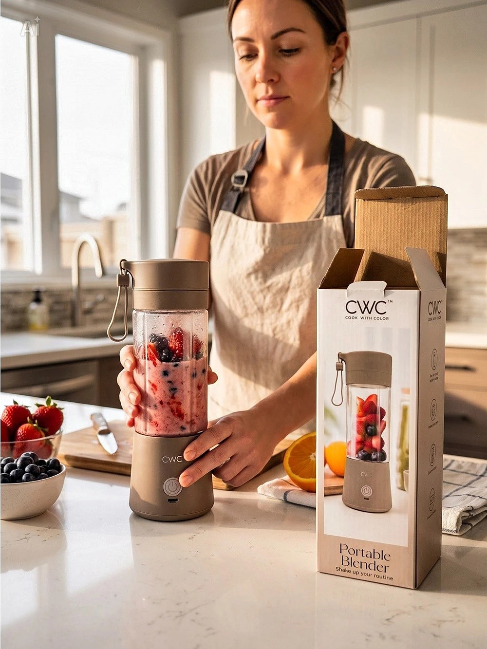 CWC Portable Blender in Beige - Picture 2 of 6
